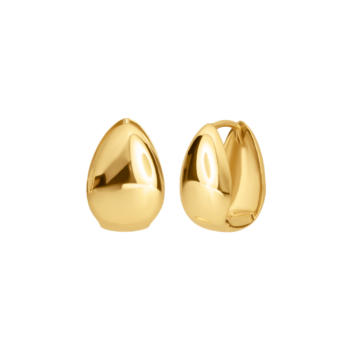 kolczyki złote sztyfty, kolczyki sztyfty pozłacane, złote kolczyki, duże kolczyki, kolczyki krople