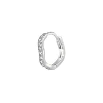 srebrne kolczyki koła z cyrkonią, kolczyki koła srebrne z cyrkonią